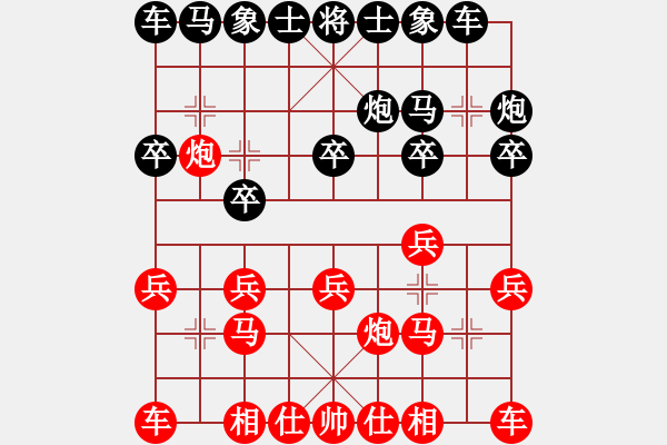 象棋棋谱图片：赵殿宇 先和 谢靖 - 步数：10 