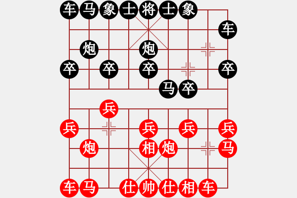 象棋棋譜圖片：常 燈 先勝 張 明——2024.5.4第一局 - 步數(shù)：10 