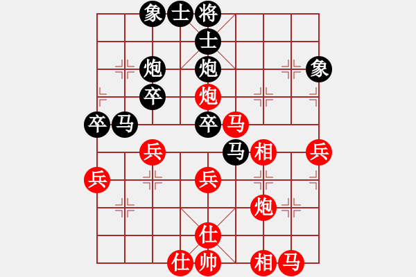 象棋棋譜圖片：青島振振(5r)-負(fù)-千軍指(9段) - 步數(shù)：40 