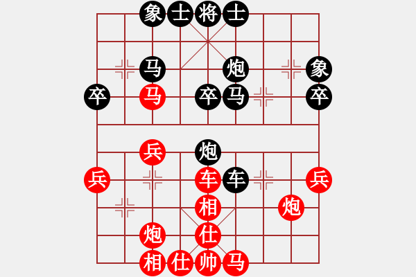 象棋棋譜圖片：11-06-15 shanzai[984]-Win-shaocheng[975] - 步數(shù)：40 