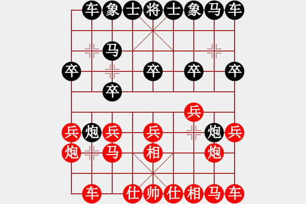 象棋棋谱图片：广东省 吕钦 胜 江苏棋院 尤云飞 - 步数：10 