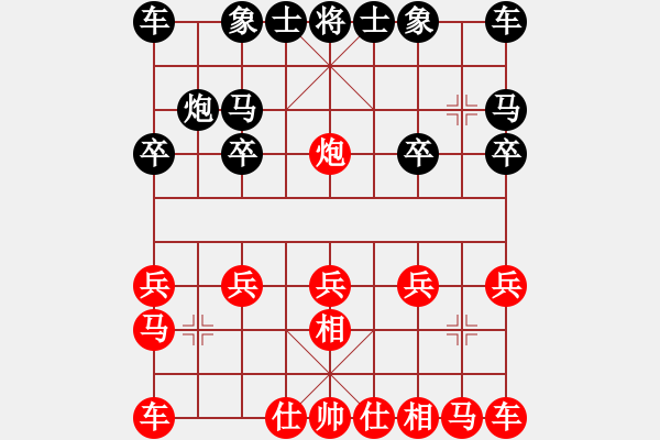 象棋棋譜圖片：由思想[472970887] -VS- 天外神棋[2609509661] - 步數(shù)：10 