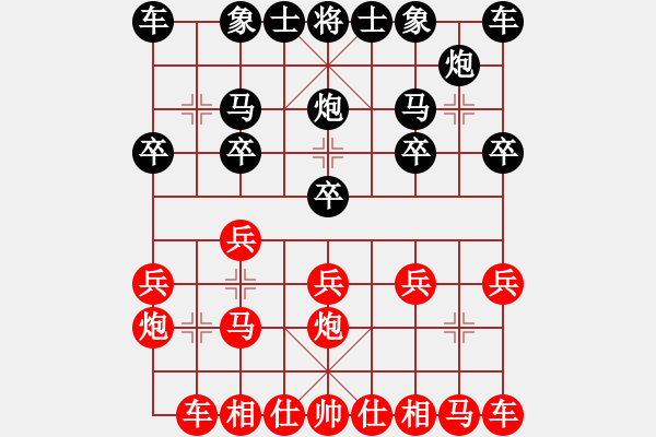 象棋棋譜圖片：盜用賬戶[紅] -VS- 棋風(fēng)天下[黑] - 步數(shù)：10 