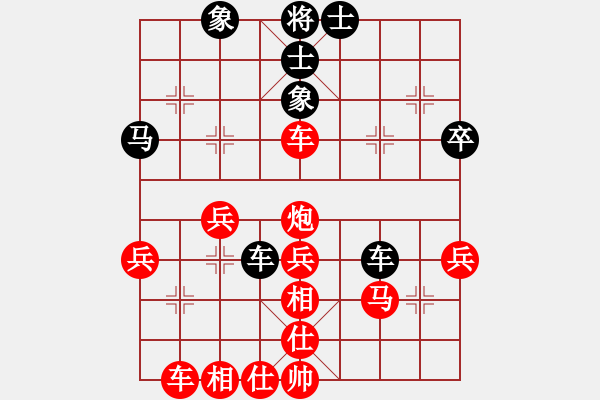 象棋棋譜圖片：盜用賬戶[紅] -VS- 棋風(fēng)天下[黑] - 步數(shù)：40 