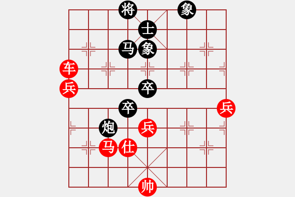 象棋棋譜圖片：開(kāi)封流量?jī)x表[黑] -VS- 小猴子[紅] - 步數(shù)：100 