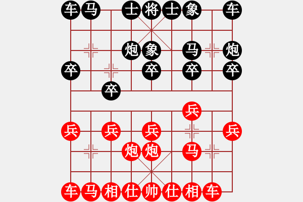 象棋棋譜圖片：72.兦言[935445464] -VS- 博古通今[781808795] - 步數(shù)：10 