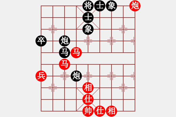 象棋棋谱图片：巫山云雨(8段)-和-去棋中论坛(日帅) - 步数：60 