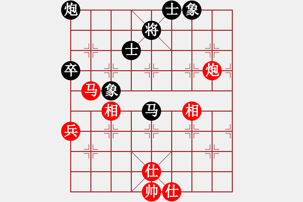 象棋棋谱图片：巫山云雨(8段)-和-去棋中论坛(日帅) - 步数：80 