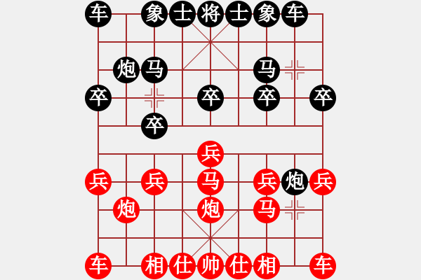 象棋棋譜圖片：八七二中炮先負(fù) 一歲女孩屏風(fēng)馬 - 步數(shù)：10 