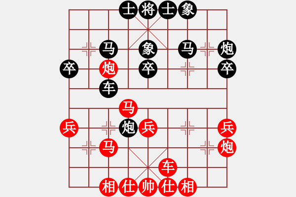 象棋棋譜圖片：想回頭老兵(3段)-負(fù)-殺豬不用刀(1段) - 步數(shù)：40 