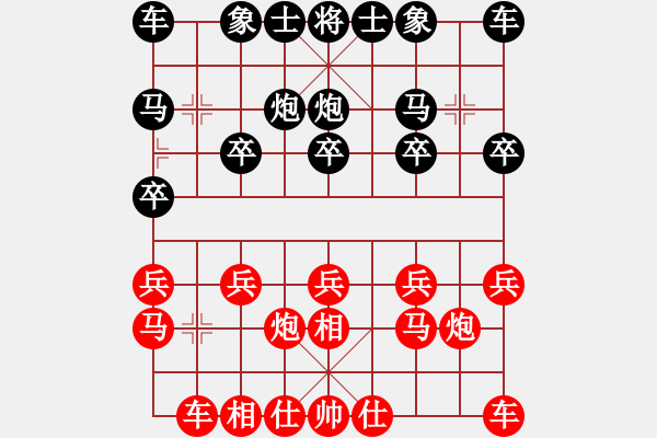 象棋棋譜圖片：童本平     先負(fù) 李望祥     - 步數(shù)：10 