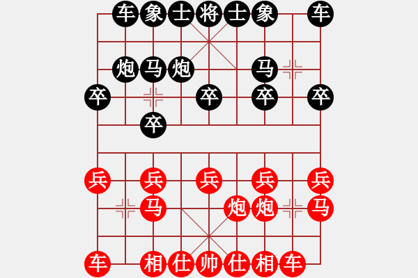 象棋棋譜圖片：05234802121紅和葬心〖過(guò)宮炮對(duì)進(jìn)左馬〗 - 步數(shù)：10 