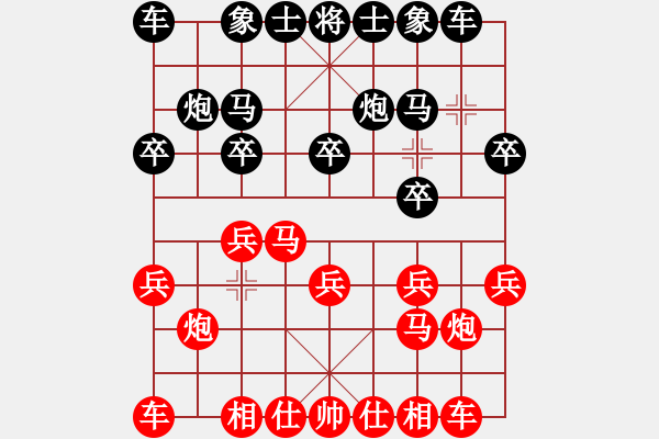 象棋棋谱图片：杨成福 先和 谢岿 - 步数：10 