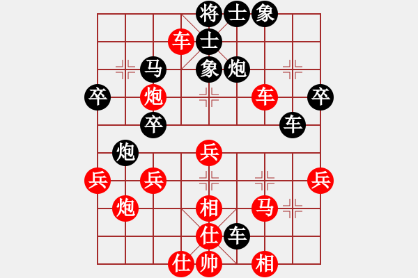 象棋棋譜圖片：飛豹(4段)-和-太極登峰(4段) - 步數(shù)：40 