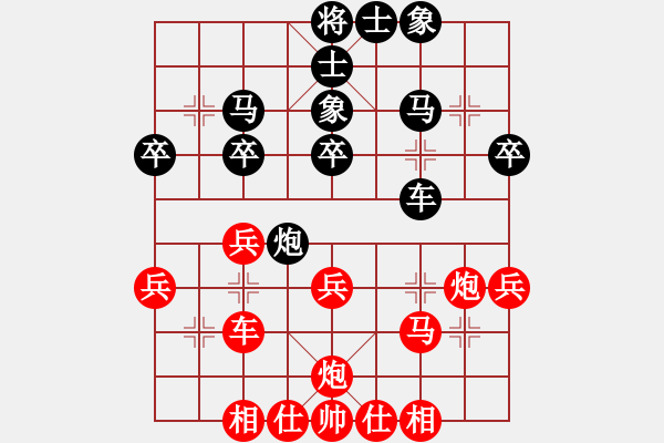 象棋棋譜圖片：我家的莎莎(9段)-勝-緣份主管號(7段) - 步數(shù)：30 