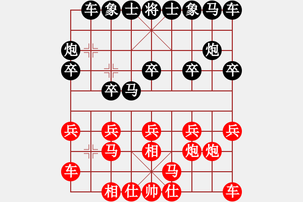 象棋棋譜圖片：熱血盟●溫柔一刀[紅] -VS- 熱血盟_經(jīng)常心靜[黑] - 步數(shù)：10 