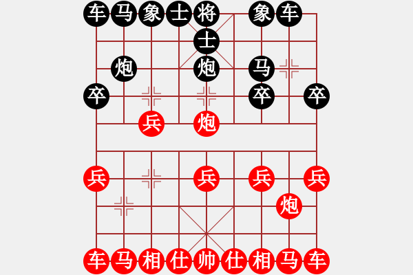 象棋棋譜圖片：負分太后 魚[紅] -VS- 勇敢的心[黑](3) - 步數(shù)：10 