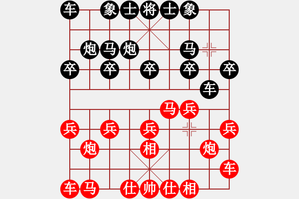 象棋棋譜圖片：生死決(人王)-和-下山王(天帝) - 步數(shù)：10 