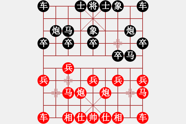 象棋棋譜圖片：楊小黑(9段)-勝-雪花凡(9段) - 步數(shù)：10 