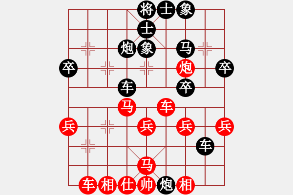 象棋棋譜圖片：布衣侯(至尊)-負(fù)-屠龍刀客(9段)五八炮對(duì)反宮馬 - 步數(shù)：30 