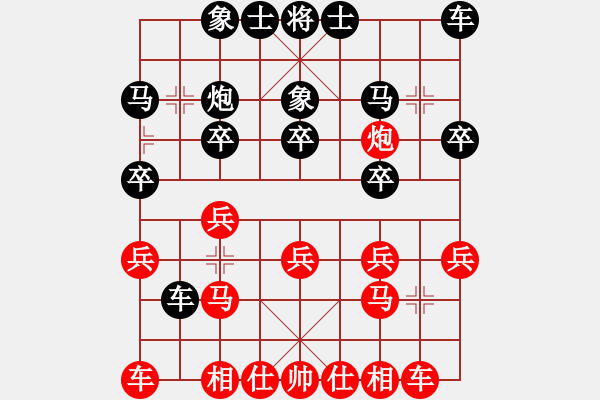 象棋棋譜圖片：bbboy002(2舵)-和-小小小石頭(8舵) - 步數(shù)：20 