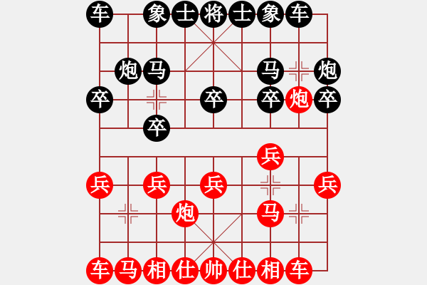 象棋棋譜圖片：11558局 A50-仕角炮局-旋九專雙核-菜鳥 紅先負(fù) 小蟲引擎24層 - 步數(shù)：10 