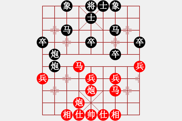 象棋棋譜圖片：三環(huán)宇宙隊(duì)(5r)-負(fù)-桐邱意識(shí)(月將) - 步數(shù)：40 