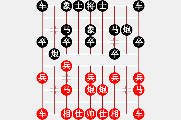 象棋棋譜圖片：仕角炮對(duì)進(jìn)７卒【2】 - 步數(shù)：10 