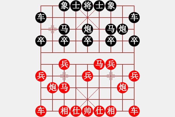 象棋棋譜圖片：醉是情中人[584522710] -VS- 橫才俊儒[292832991] - 步數(shù)：10 