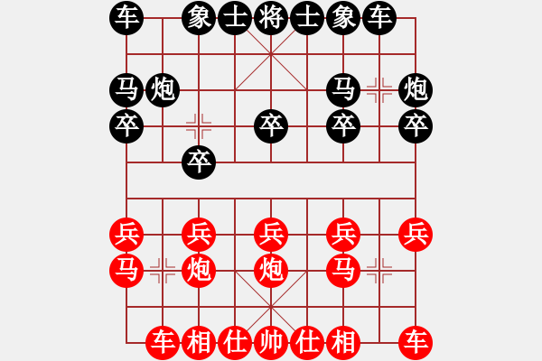 象棋棋譜圖片：金鉤炮[2362086542] -VS- 來者[2227543160] - 步數(shù)：10 