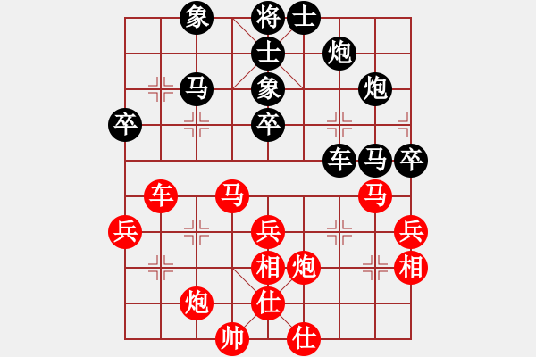 象棋棋譜圖片：鐵道游擊包(7段)-負(fù)-跌馬過(guò)河(2段) - 步數(shù)：50 