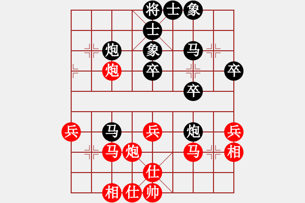 象棋棋譜圖片：畢節(jié)趙全林（負(fù)）鐵路黃明昌 - 步數(shù)：40 