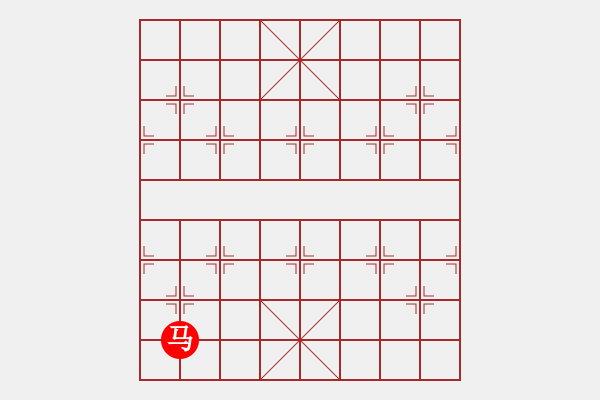 象棋棋譜圖片：11 馬躍整枰內(nèi)（半） 圖論哈氏圈（鏈）2 - 步數(shù)：44 