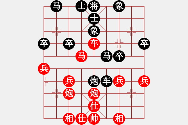 象棋棋譜圖片：醉棋渡河[黑] -VS- Eujune[紅] - 步數(shù)：30 