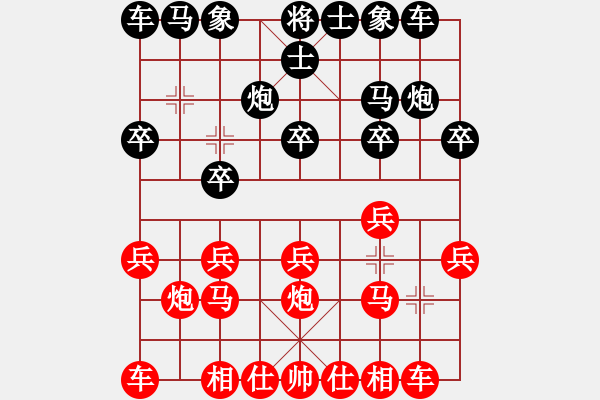 象棋棋譜圖片：O0灰太狼[紅] -VS- 射雕之亂招[黑] - 步數(shù)：10 