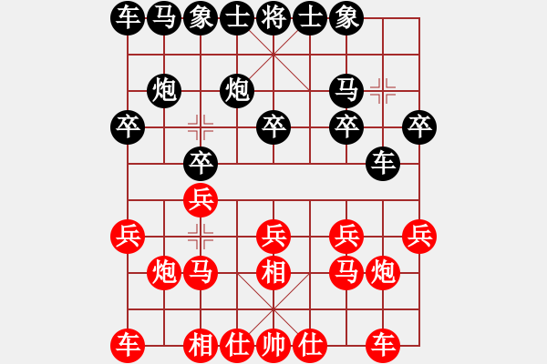 象棋棋谱图片：冯根(人王)-负-猪头猪(日帅) - 步数：10 