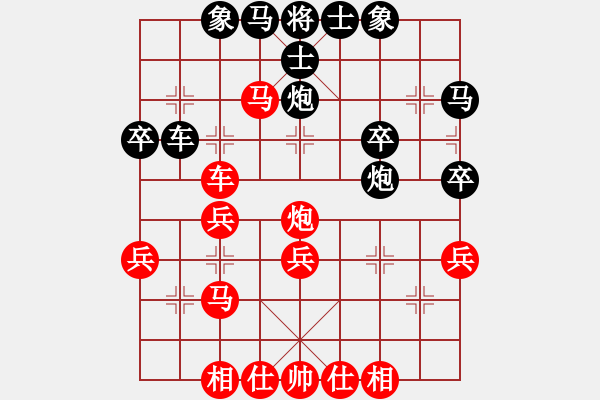 象棋棋譜圖片：田田飛刀 [紅] -VS- 廣東老鬼[黑] - 步數(shù)：33 