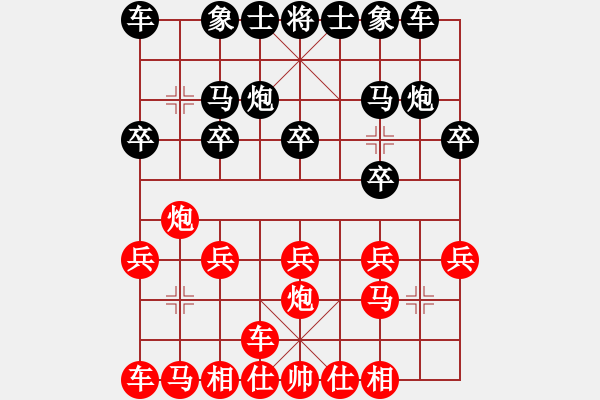 象棋棋譜圖片：欽州 黎柏文(未知) 勝 柳州 黃子達(dá)(未知) - 步數(shù)：10 