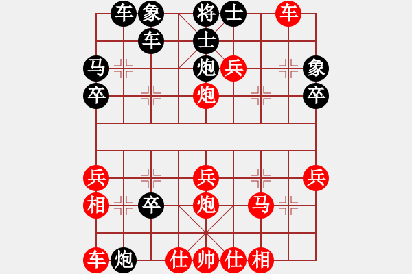 象棋棋譜圖片：棋協(xié)會員(3段)-勝-臥龍騰飛(1段) - 步數(shù)：30 