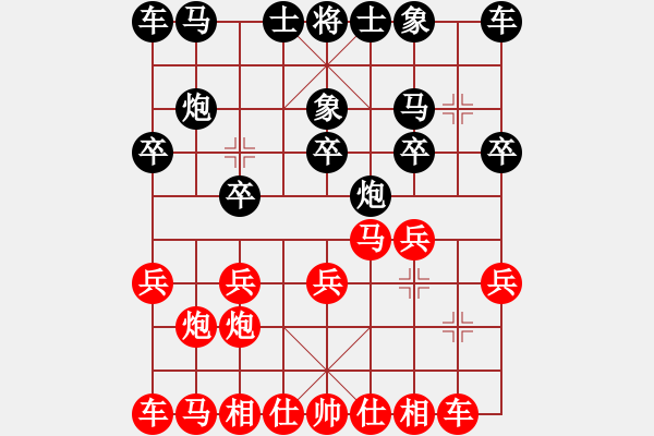 象棋棋譜圖片：河西山貓[2297318743] -VS- 玩石人[1023449222] - 步數(shù)：10 