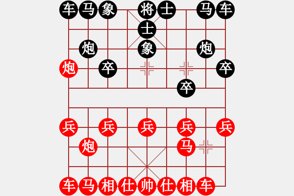 象棋棋譜圖片：偷心的小貓咪[489383306] -VS- 百思不得棋解[575644877] - 步數(shù)：10 