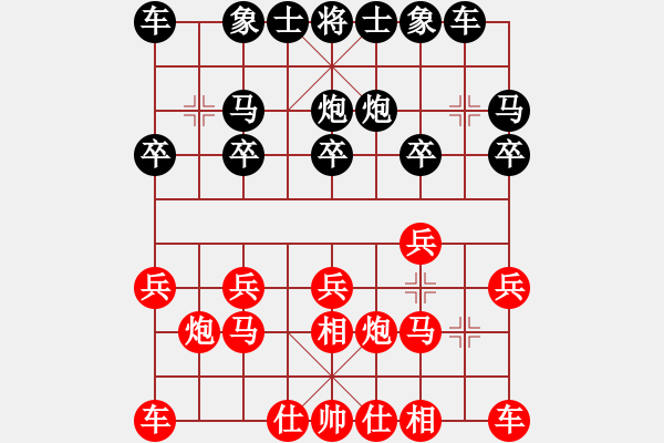 象棋棋譜圖片：有愛才會贏(3段)-負(fù)-勇向前(3段) - 步數(shù)：10 