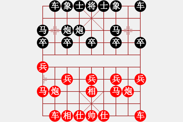 象棋棋譜圖片：黃笑(4段)-和-寶坻夜襲隊(5段) - 步數(shù)：10 