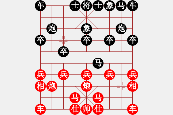 象棋棋譜圖片：【中】正義使者[紅]-VS-binzhu[黑] - 步數(shù)：10 