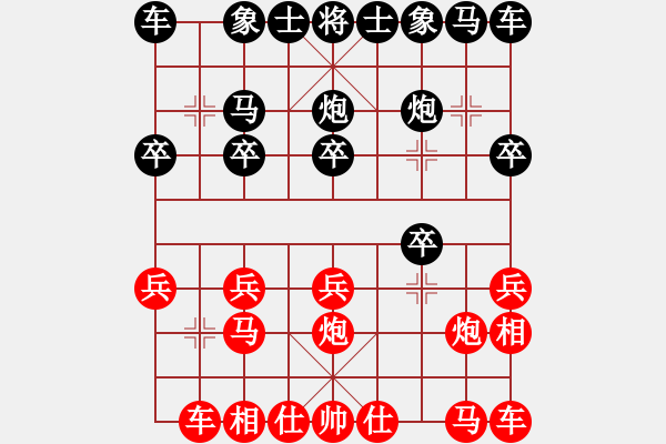 象棋棋谱图片：弘扬象棋(8段)-负-liutianwei(4级) - 步数：10 