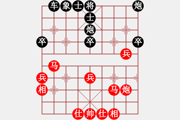 象棋棋譜圖片：夜孤寒1號(hào)紅負(fù)葬心【中炮對(duì)列炮】 - 步數(shù)：40 