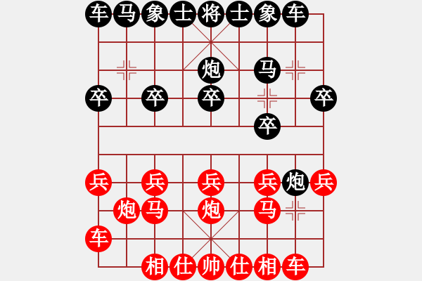 象棋棋譜圖片：啊棋友好(9段)-負(fù)-把酒問青天(4段) - 步數(shù)：10 