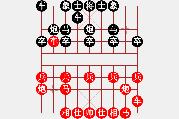 象棋棋譜圖片：可樂[464980072] -VS- 橫才俊儒[292832991] - 步數(shù)：10 