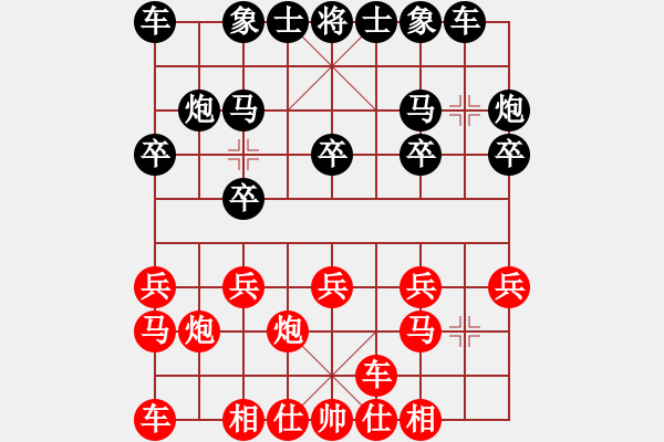 象棋棋谱图片：王翠珠 先和 陈苏怡 - 步数：10 