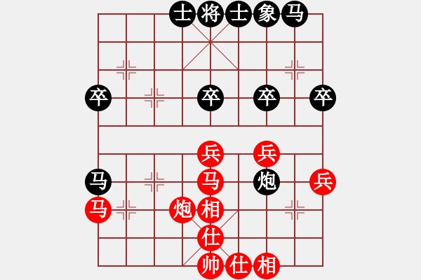 象棋棋譜圖片：新謝榭大師(3段)-勝-糊涂三世(5段) - 步數(shù)：40 